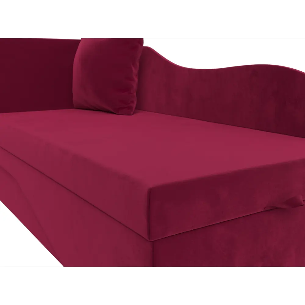 Фото 3 Диван раскладной Лига диванов 28144L_спб 134x70x72 см вельвет цвет бордовый Фото 3 Диван раскладной Лига диванов 28144L_спб 134x70x72 см вельвет цвет бордовый