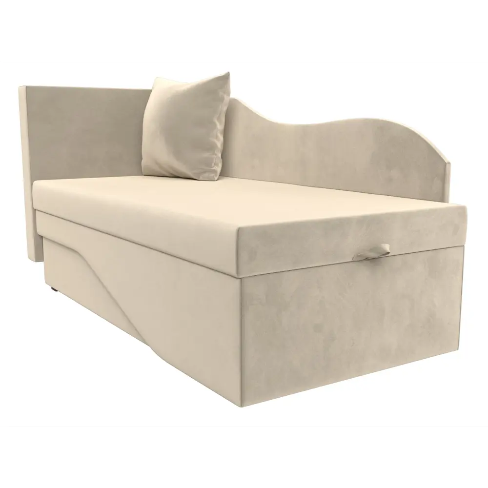Фото 4 Диван раскладной Лига диванов 28138L_спб 134x70x72 см вельвет цвет бежевый Фото 4 Диван раскладной Лига диванов 28138L_спб 134x70x72 см вельвет цвет бежевый