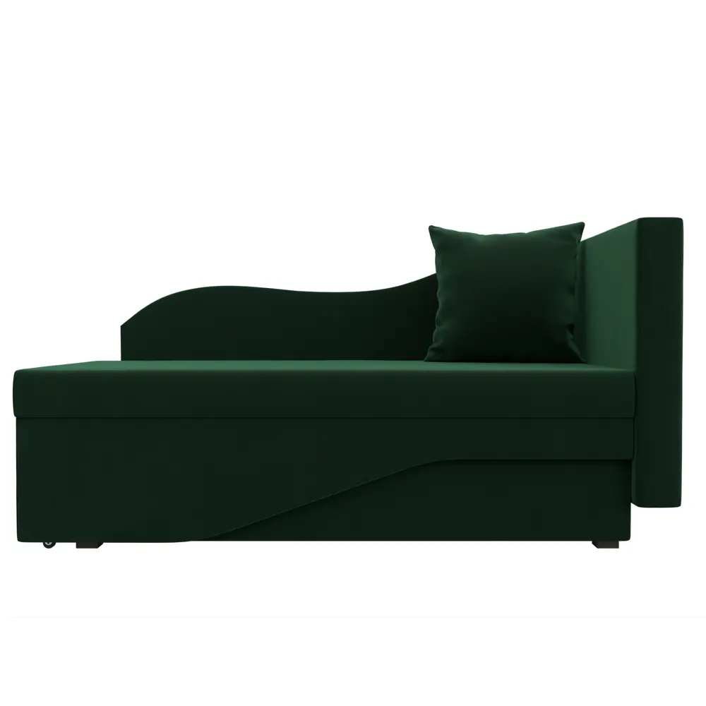 Фото 2 Диван раскладной Лига диванов 126118_спб 134x70x72 см велюр цвет зеленый