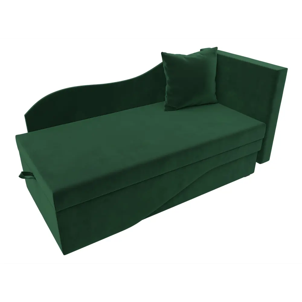 Фото 6 Диван раскладной Лига диванов 126118_спб 134x70x72 см велюр цвет зеленый