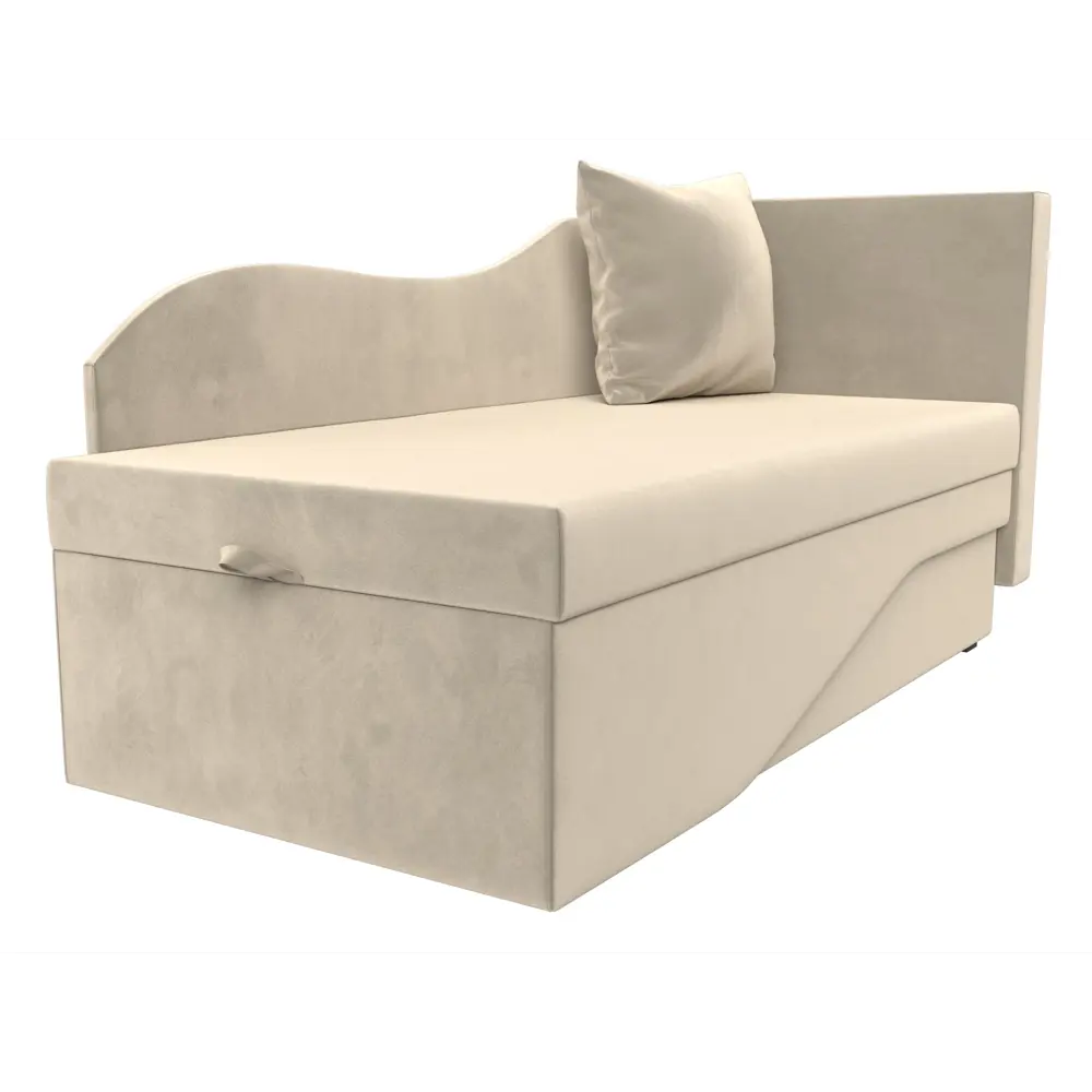 Фото 4 Диван раскладной Лига диванов 28138_спб 134x70x72 см вельвет цвет бежевый Фото 4 Диван раскладной Лига диванов 28138_спб 134x70x72 см вельвет цвет бежевый