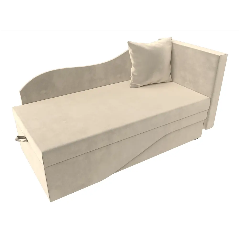 Фото 6 Диван раскладной Лига диванов 28138_спб 134x70x72 см вельвет цвет бежевый Фото 6 Диван раскладной Лига диванов 28138_спб 134x70x72 см вельвет цвет бежевый