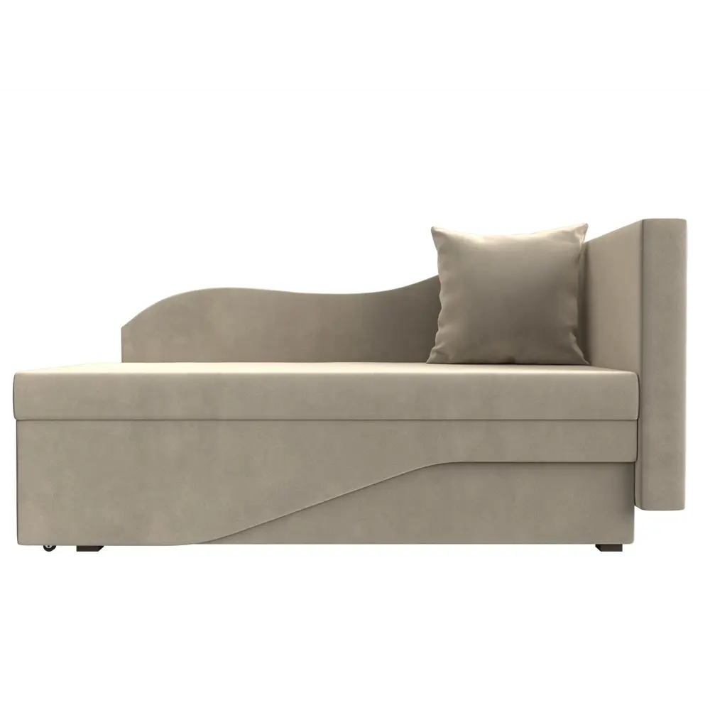 Фото 2 Диван раскладной Лига диванов 28138_спб 134x70x72 см вельвет цвет бежевый Фото 2 Диван раскладной Лига диванов 28138_спб 134x70x72 см вельвет цвет бежевый