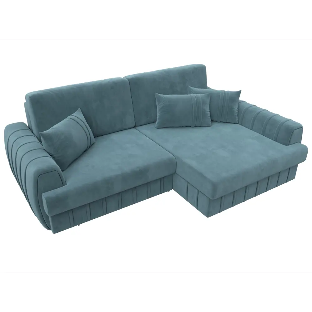 Фото 6 Диван раскладной Лига диванов 129269_спб 239x92x162 см велюр цвет seven 113 бирюзовый Фото 6 Диван раскладной Лига диванов 129269_спб 239x92x162 см велюр цвет seven 113 бирюзовый