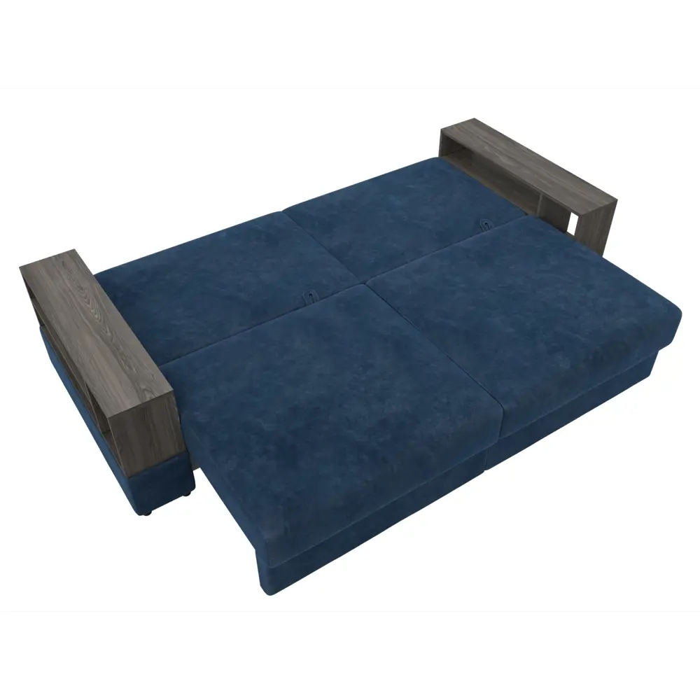 Фото 9 Диван раскладной Лига диванов 246x92x108 см велюр цвет brut 11 синий
