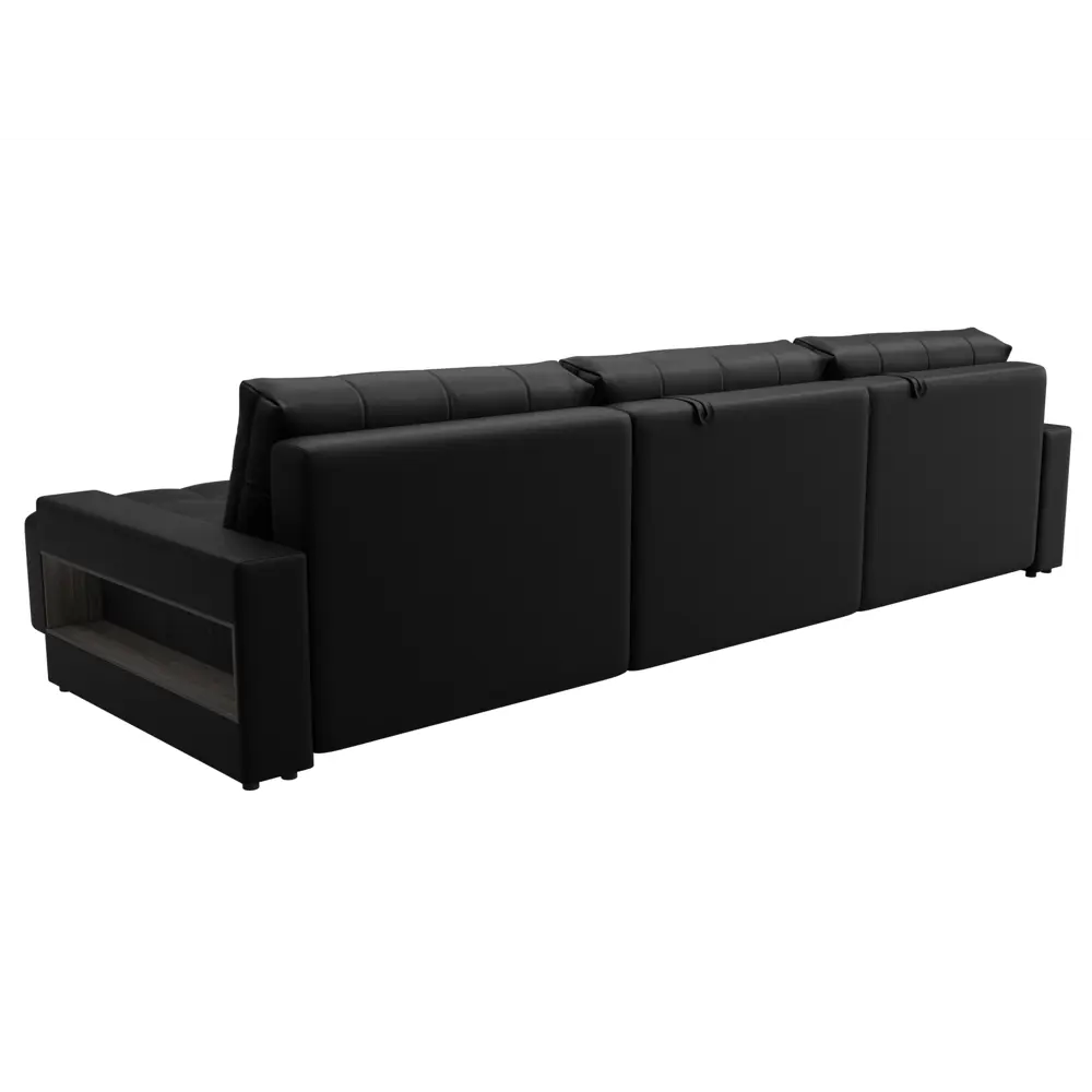 Фото 5 Диван раскладной Лига диванов 331x90x160 см эко-кожа цвет grifon 18 черный Фото 5 Диван раскладной Лига диванов 331x90x160 см эко-кожа цвет grifon 18 черный