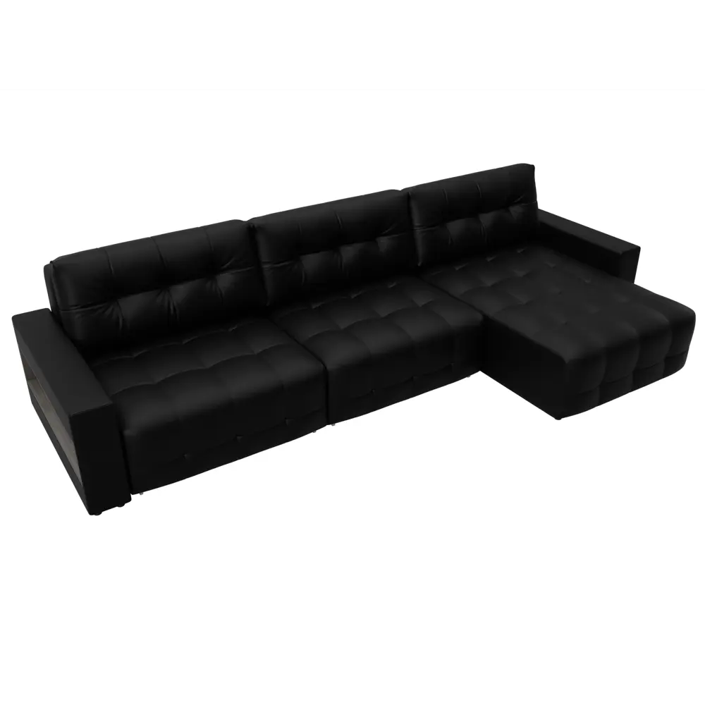 Фото 6 Диван раскладной Лига диванов 331x90x160 см эко-кожа цвет grifon 18 черный Фото 6 Диван раскладной Лига диванов 331x90x160 см эко-кожа цвет grifon 18 черный