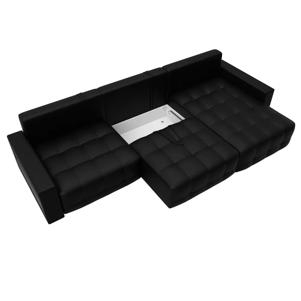 Фото 7 Диван раскладной Лига диванов 331x90x160 см эко-кожа цвет grifon 18 черный Фото 7 Диван раскладной Лига диванов 331x90x160 см эко-кожа цвет grifon 18 черный