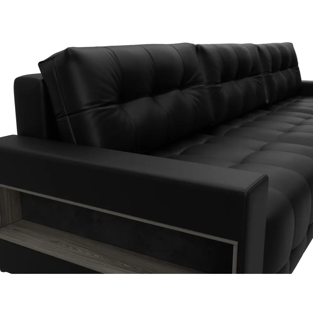 Фото 4 Диван раскладной Лига диванов 331x90x160 см эко-кожа цвет grifon 18 черный Фото 4 Диван раскладной Лига диванов 331x90x160 см эко-кожа цвет grifon 18 черный