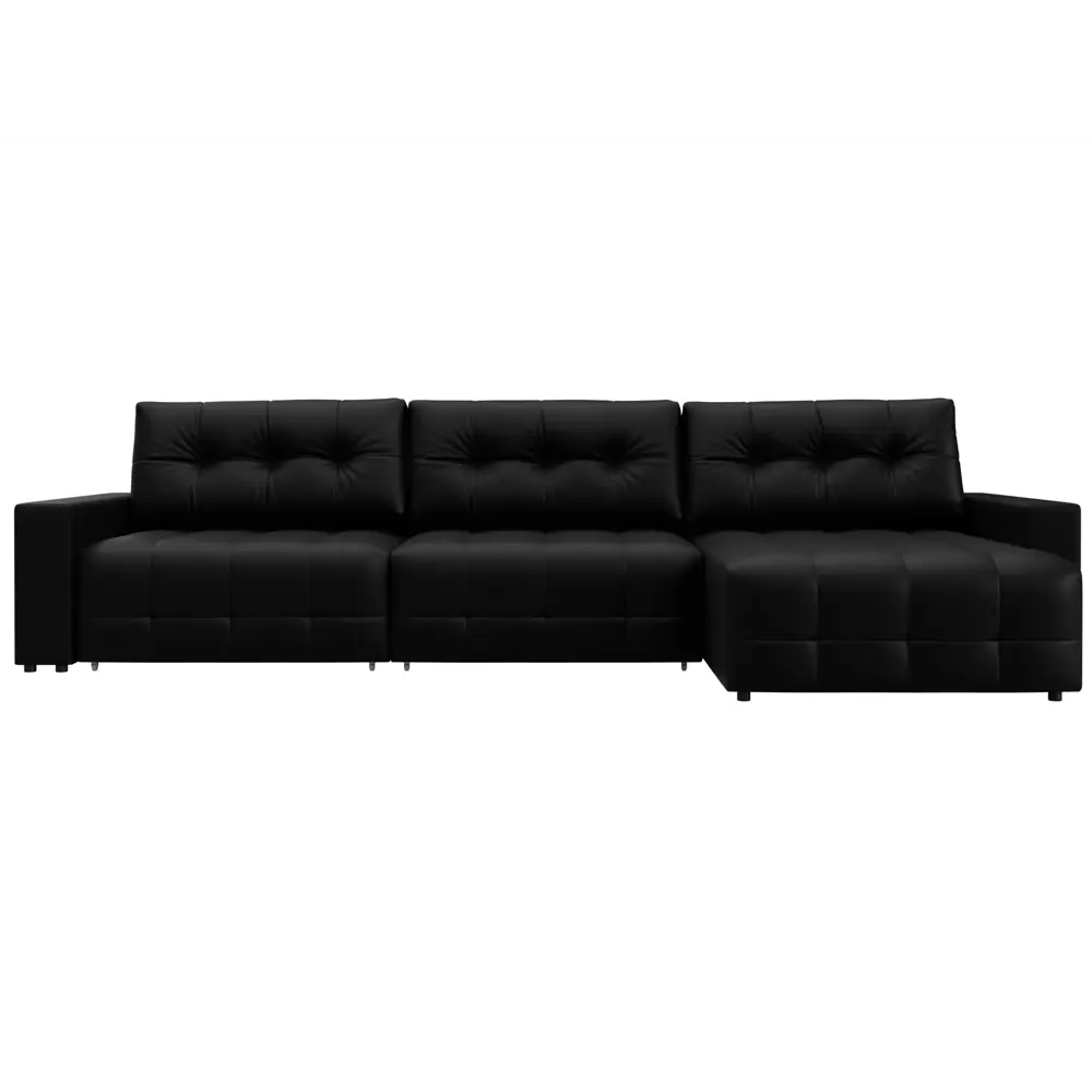 Фото 2 Диван раскладной Лига диванов 331x90x160 см эко-кожа цвет grifon 18 черный Фото 2 Диван раскладной Лига диванов 331x90x160 см эко-кожа цвет grifon 18 черный