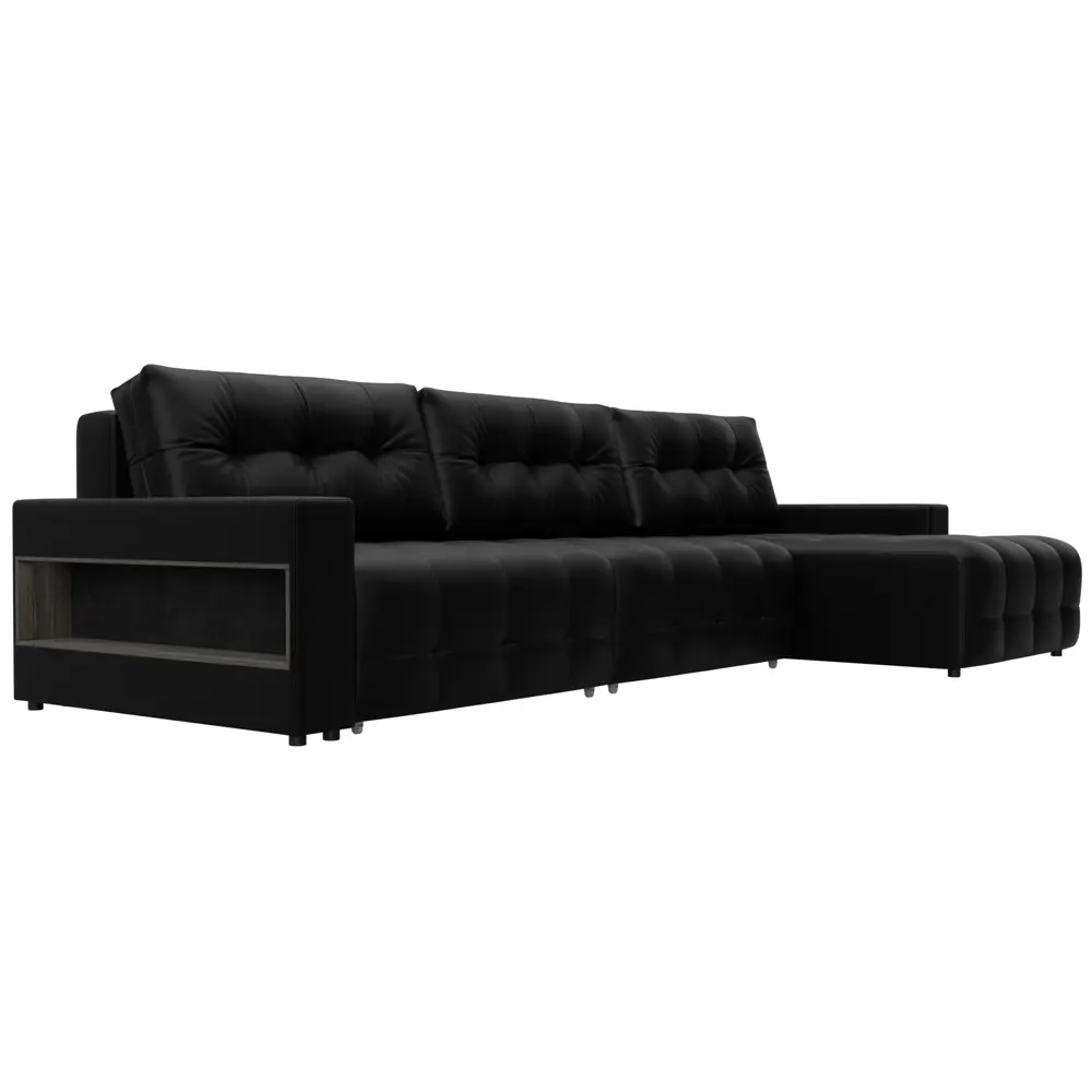 Фото 3 Диван раскладной Лига диванов 331x90x160 см эко-кожа цвет grifon 18 черный Фото 3 Диван раскладной Лига диванов 331x90x160 см эко-кожа цвет grifon 18 черный