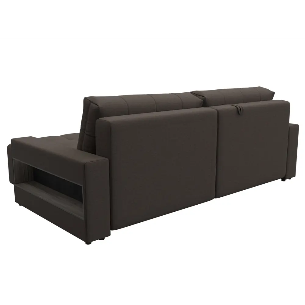 Фото 5 Диван угловой с полками Лига-053 НПБ Лига Диванов 128931_спб 234x160x90 рогожка цвет амур 05 коричневый Фото 5 Диван угловой с полками Лига-053 НПБ Лига Диванов 128931_спб 234x160x90 рогожка цвет амур 05 коричневый