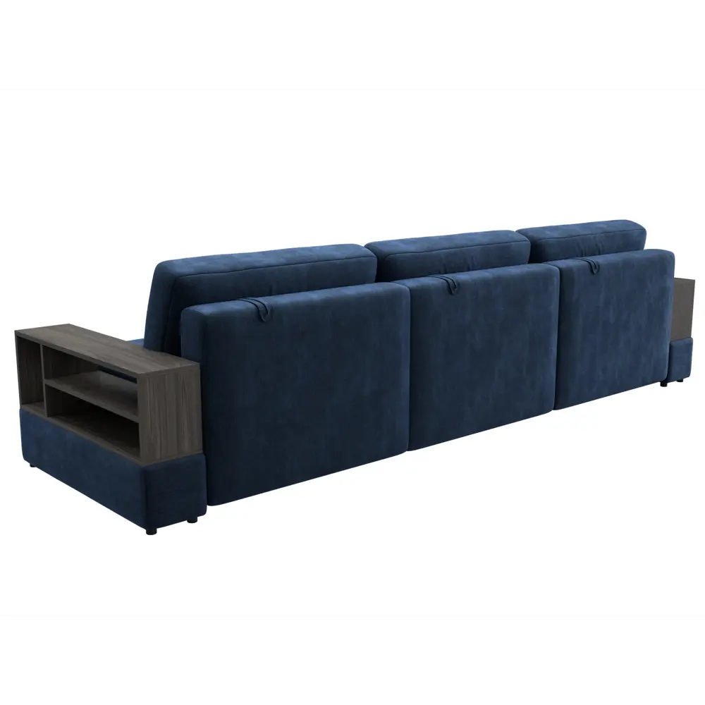 Фото 5 Диван раскладной Лига диванов 344x92x108 см шенилл цвет rimini 10 синий