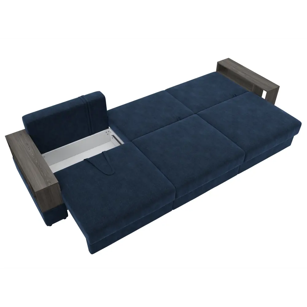 Фото 9 Диван раскладной Лига диванов 344x92x108 см шенилл цвет rimini 10 синий