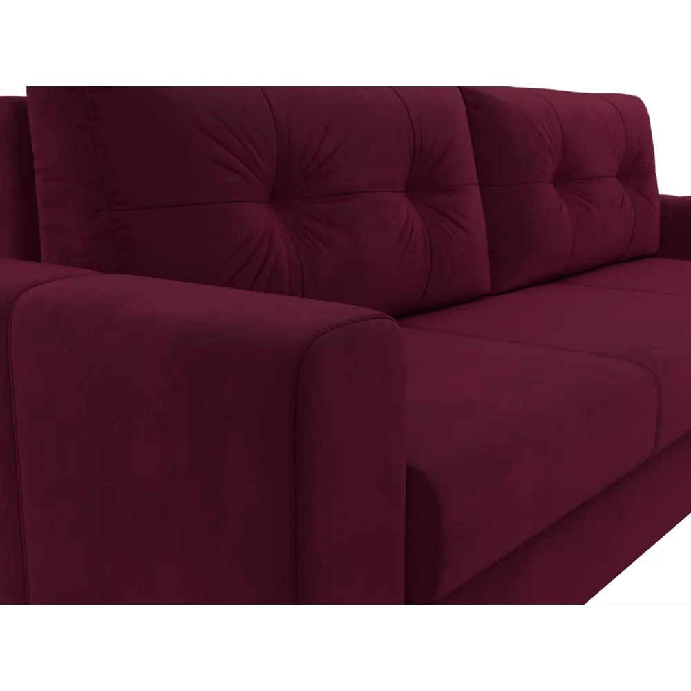 Фото 3 Диван раскладной Лига диванов 240x93x105 см вельвет цвет бордовый Фото 3 Диван раскладной Лига диванов 240x93x105 см вельвет цвет бордовый
