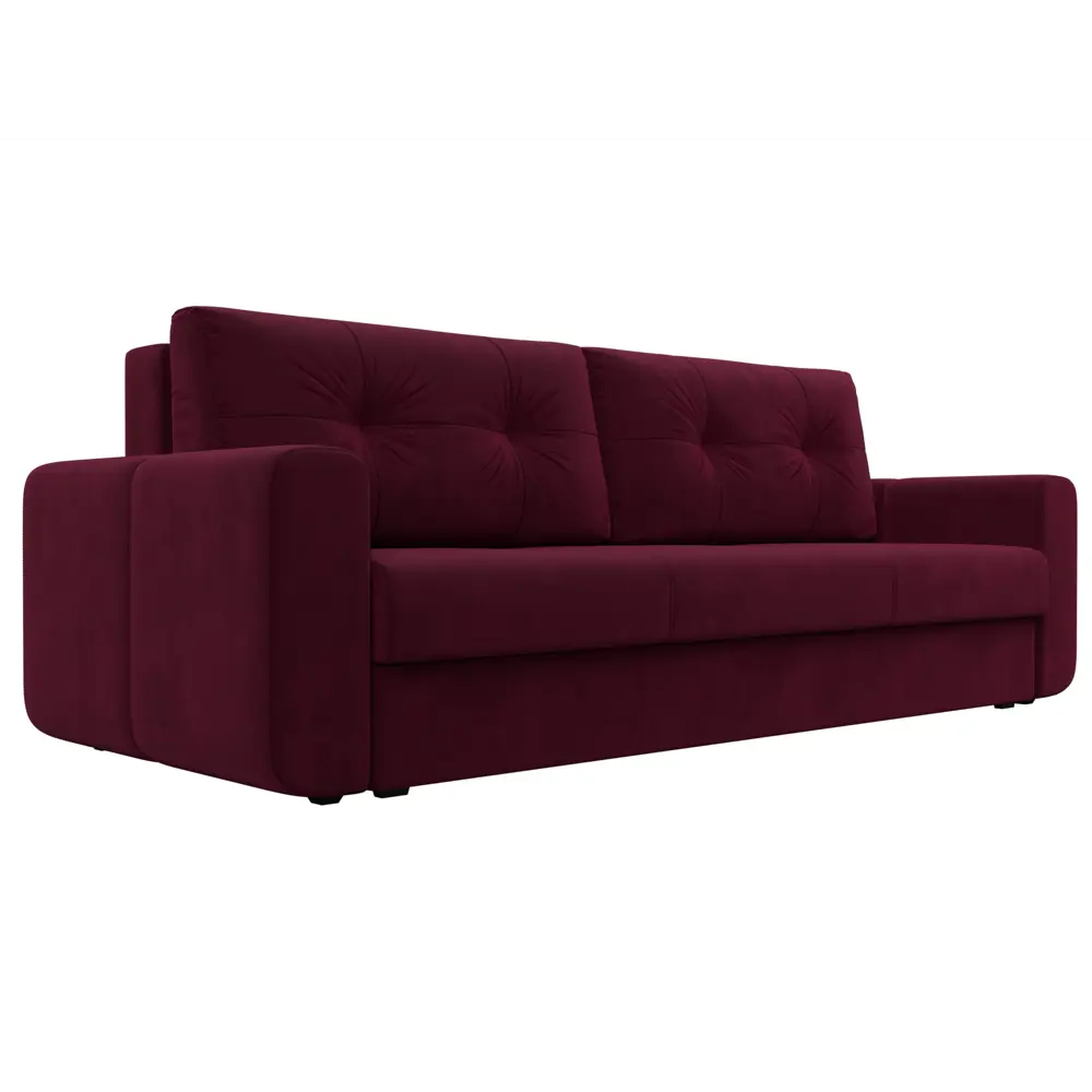 Фото Диван раскладной Лига диванов 240x93x105 см вельвет цвет бордовый Фото Диван раскладной Лига диванов 240x93x105 см вельвет цвет бордовый