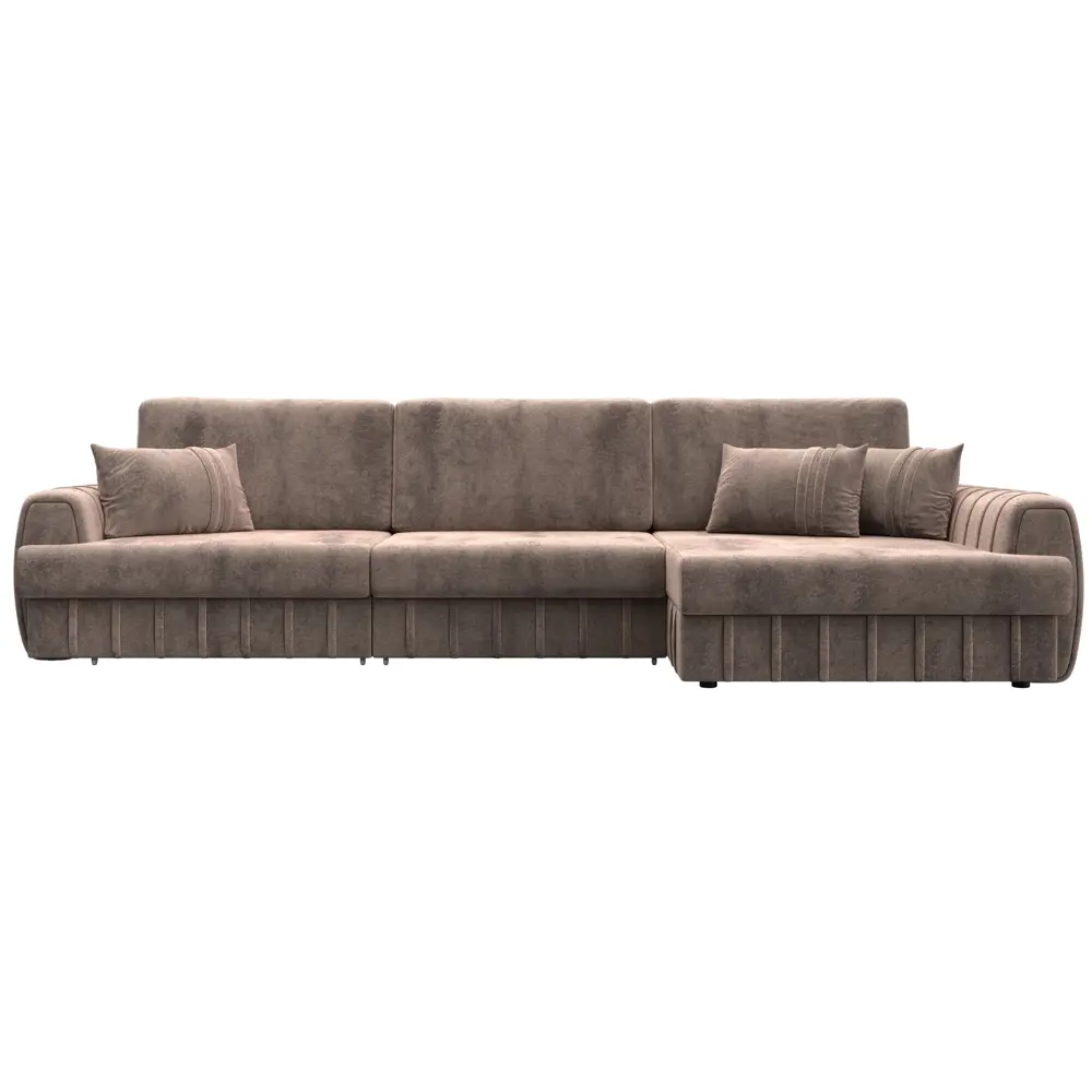 Фото 2 Диван раскладной Лига диванов 129304_спб 336x92x162 см велюр цвет tower 05 бежевый Фото 2 Диван раскладной Лига диванов 129304_спб 336x92x162 см велюр цвет tower 05 бежевый