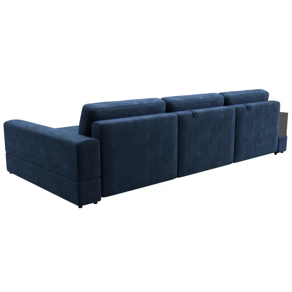 Фото 5 Диван раскладной Лига диванов 345x92x160 см шенилл цвет rimini 10 синий
