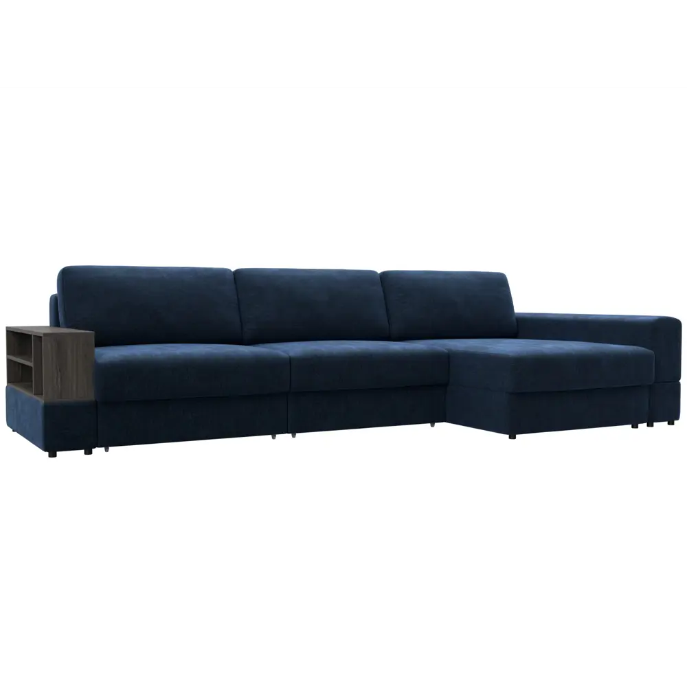 Фото Диван раскладной Лига диванов 345x92x160 см шенилл цвет rimini 10 синий
