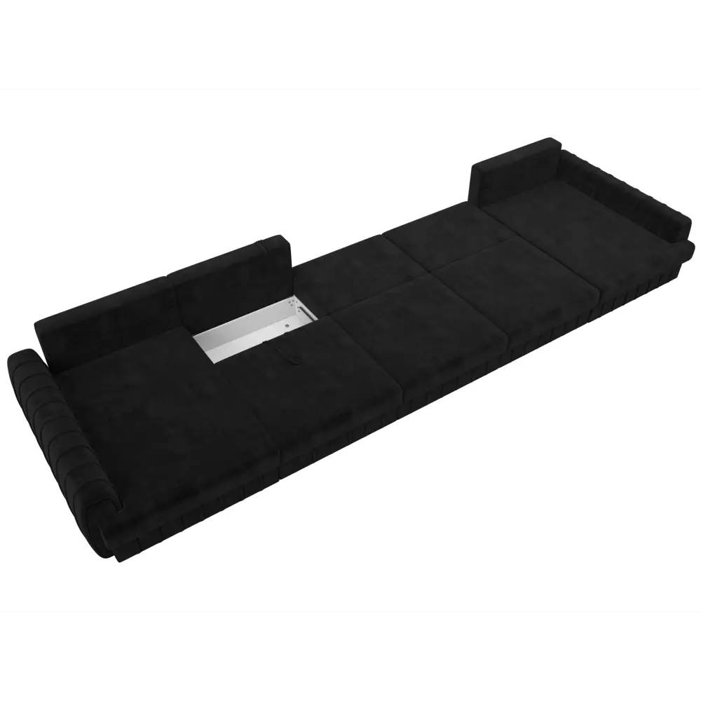 Фото 9 Диван раскладной Лига диванов 129360_спб 530x92x162 см велюр цвет seven 35 черный Фото 9 Диван раскладной Лига диванов 129360_спб 530x92x162 см велюр цвет seven 35 черный