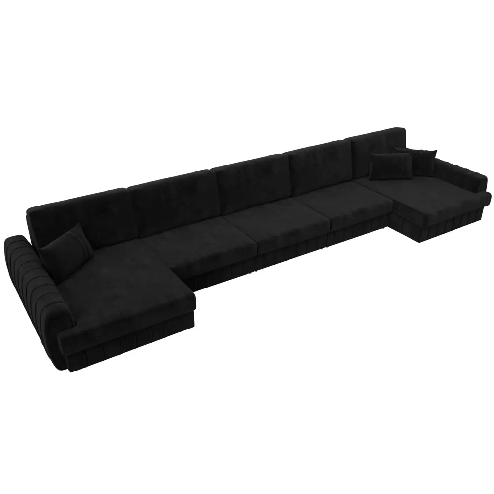 Фото 6 Диван раскладной Лига диванов 129360_спб 530x92x162 см велюр цвет seven 35 черный Фото 6 Диван раскладной Лига диванов 129360_спб 530x92x162 см велюр цвет seven 35 черный