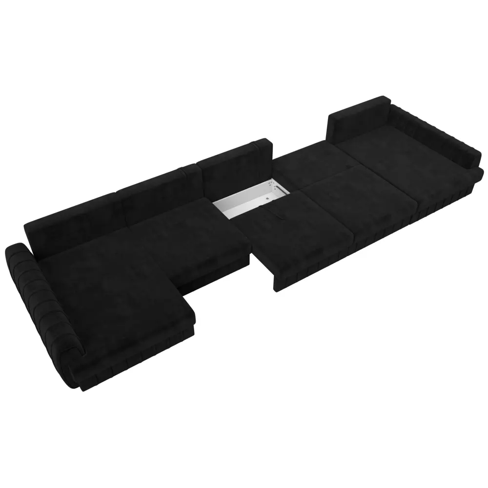 Фото 8 Диван раскладной Лига диванов 129360_спб 530x92x162 см велюр цвет seven 35 черный Фото 8 Диван раскладной Лига диванов 129360_спб 530x92x162 см велюр цвет seven 35 черный