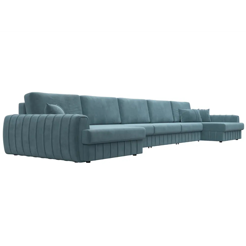 Фото 3 Диван раскладной Лига диванов 129356_спб 530x92x162 см велюр цвет seven 113 бирюзовый Фото 3 Диван раскладной Лига диванов 129356_спб 530x92x162 см велюр цвет seven 113 бирюзовый