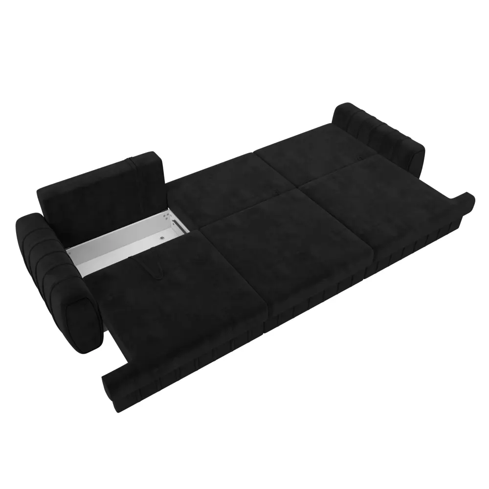 Фото 9 Диван раскладной Лига диванов 129244_спб 336x92x106 см велюр цвет seven 35 черный Фото 9 Диван раскладной Лига диванов 129244_спб 336x92x106 см велюр цвет seven 35 черный