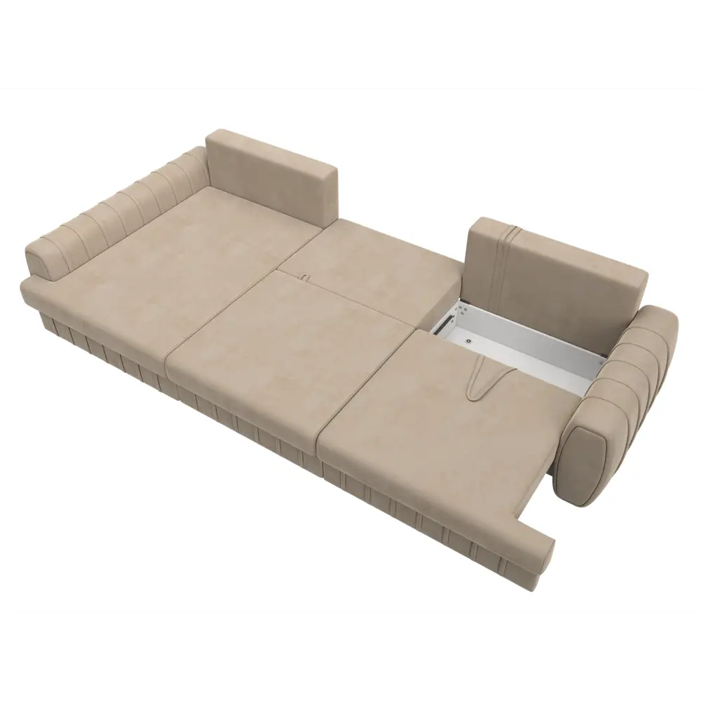 Фото 8 Диван раскладной Лига диванов 129297L_спб 336x92x162 см велюр цвет seven 729 бежевый Фото 8 Диван раскладной Лига диванов 129297L_спб 336x92x162 см велюр цвет seven 729 бежевый