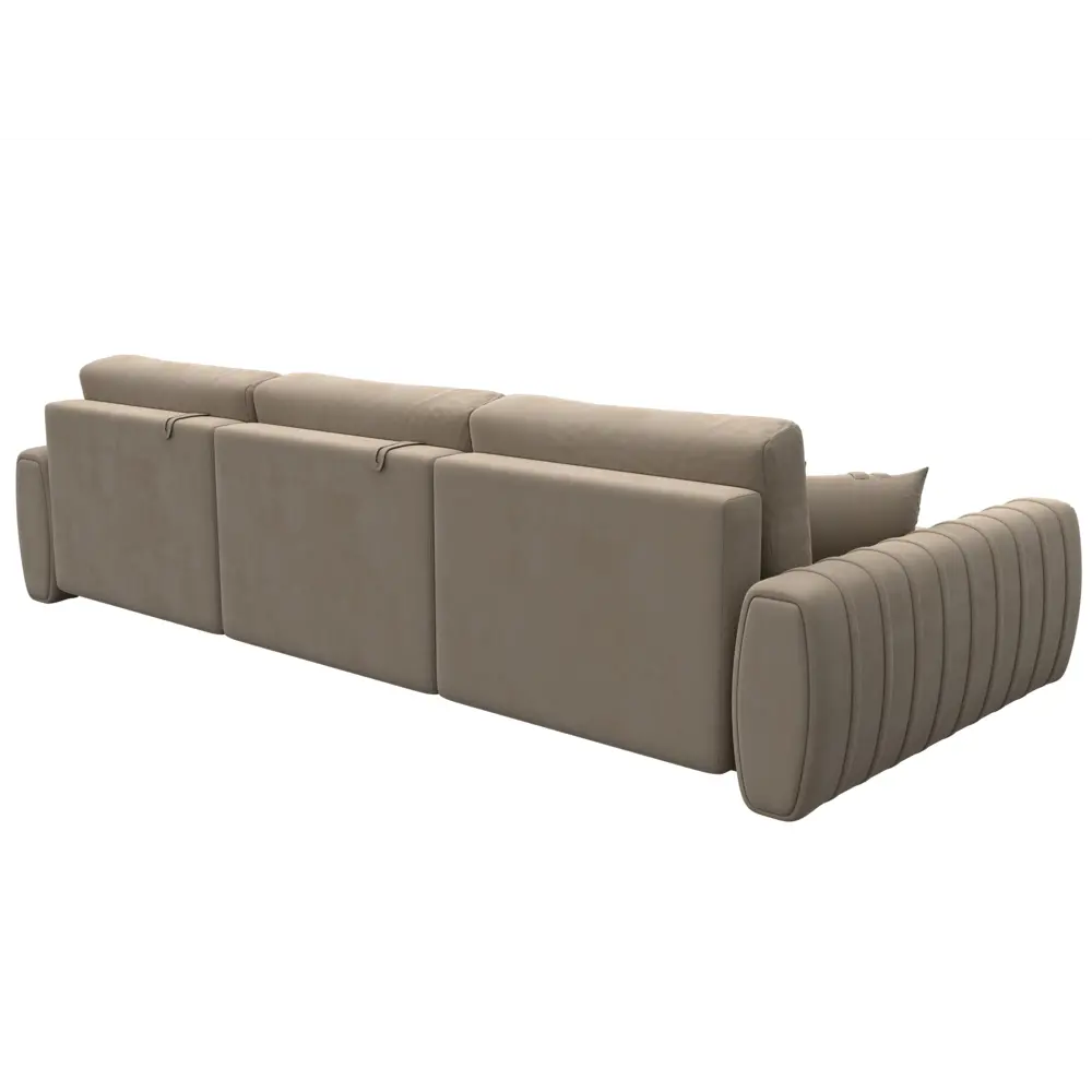 Фото 5 Диван раскладной Лига диванов 129297L_спб 336x92x162 см велюр цвет seven 729 бежевый Фото 5 Диван раскладной Лига диванов 129297L_спб 336x92x162 см велюр цвет seven 729 бежевый