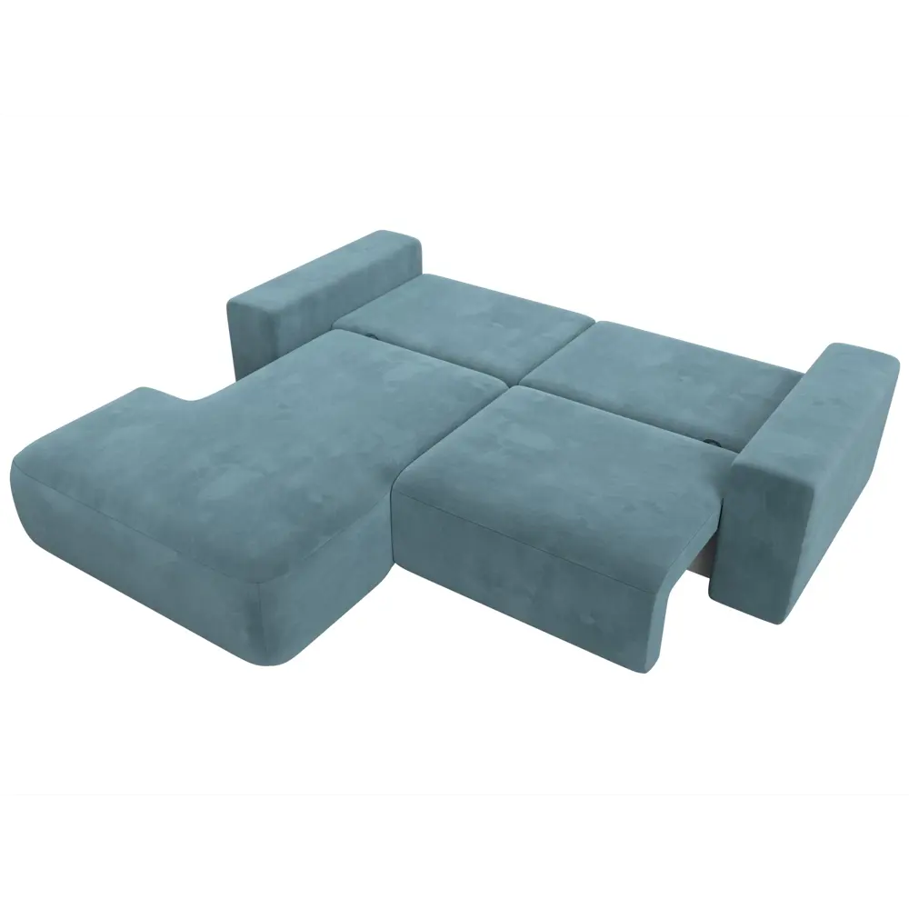 Фото 9 Диван раскладной Лига диванов 121374L_спб 248x84x162 см велюр цвет бирюзовый Фото 9 Диван раскладной Лига диванов 121374L_спб 248x84x162 см велюр цвет бирюзовый