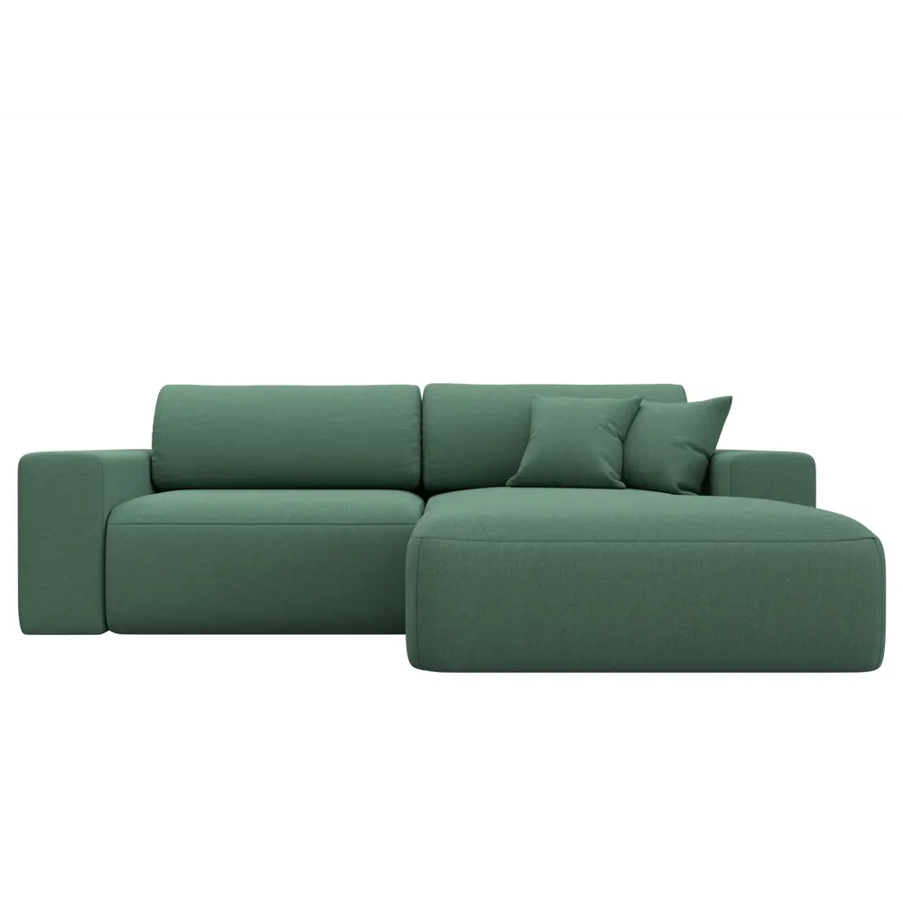 Фото 2 Диван раскладной Лига диванов 124683_спб 248x84x162 см рогожка цвет амур 11 зеленый