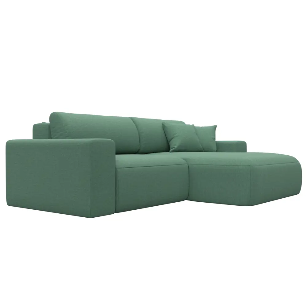 Фото 3 Диван раскладной Лига диванов 124683_спб 248x84x162 см рогожка цвет амур 11 зеленый