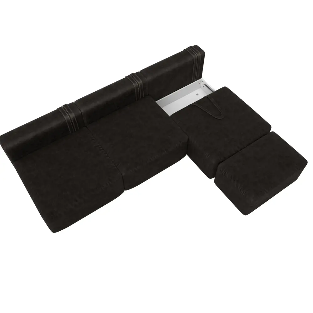 Фото 7 Диван раскладной Лига диванов 129530 367x84x187 см велюр цвет brut 17 коричневый Фото 7 Диван раскладной Лига диванов 129530 367x84x187 см велюр цвет brut 17 коричневый