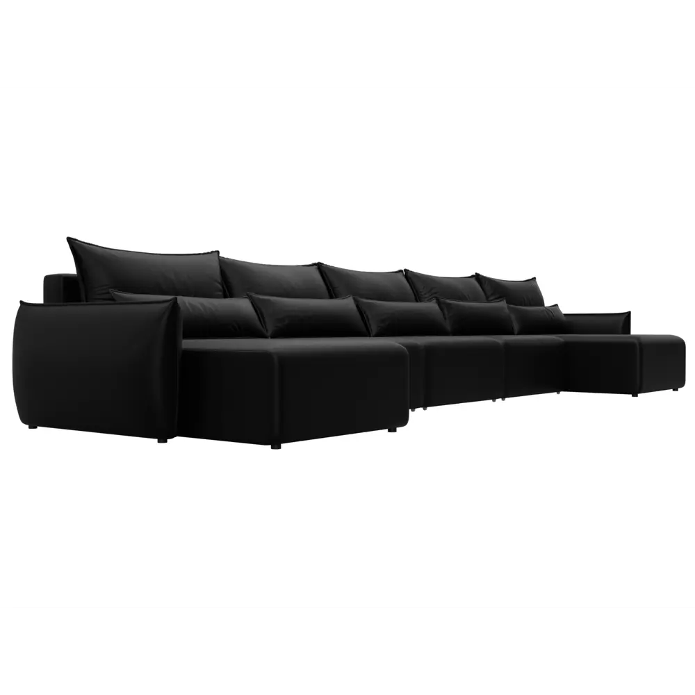 Фото 4 Диван раскладной Лига диванов 129900_спб 518x96x160 см эко-кожа цвет grifon 18 черный Фото 4 Диван раскладной Лига диванов 129900_спб 518x96x160 см эко-кожа цвет grifon 18 черный