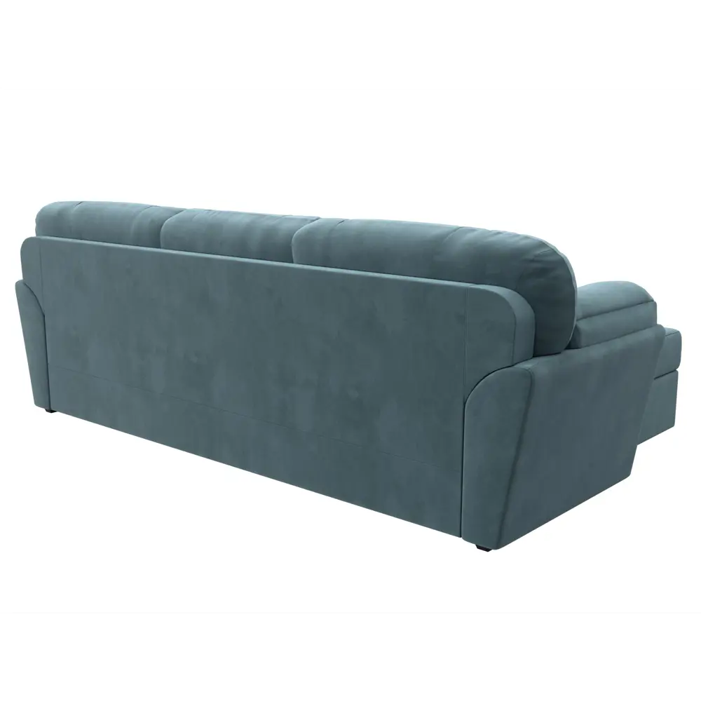 Фото 5 Диван раскладной Лига диванов 100528L_спб 295x103x153 см велюр цвет бирюзовый