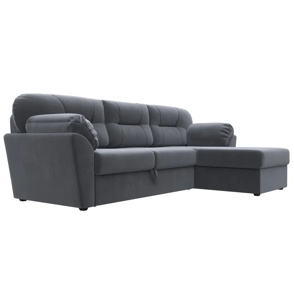 Фото 4 Диван раскладной Лига диванов 100531_спб 295x103x153 см велюр цвет серый Фото 4 Диван раскладной Лига диванов 100531_спб 295x103x153 см велюр цвет серый