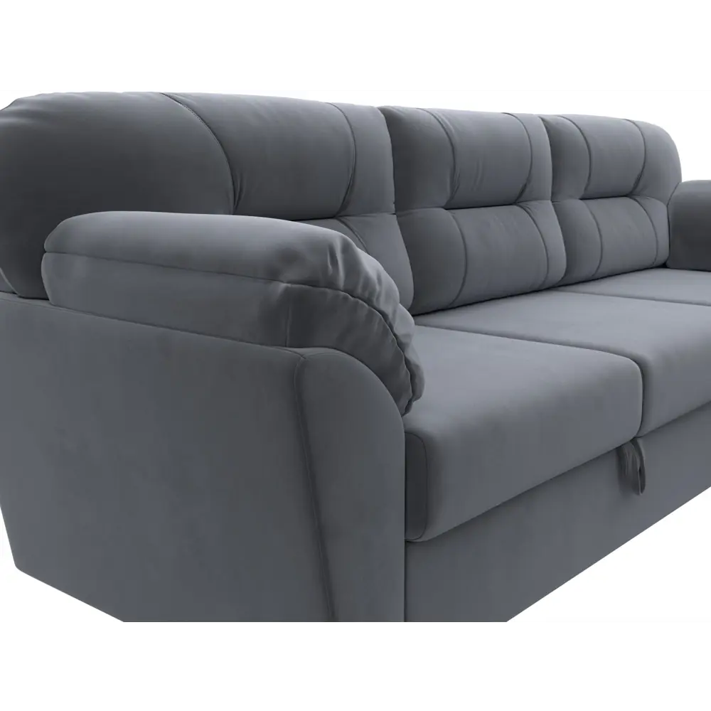 Фото 3 Диван раскладной Лига диванов 100531_спб 295x103x153 см велюр цвет серый Фото 3 Диван раскладной Лига диванов 100531_спб 295x103x153 см велюр цвет серый