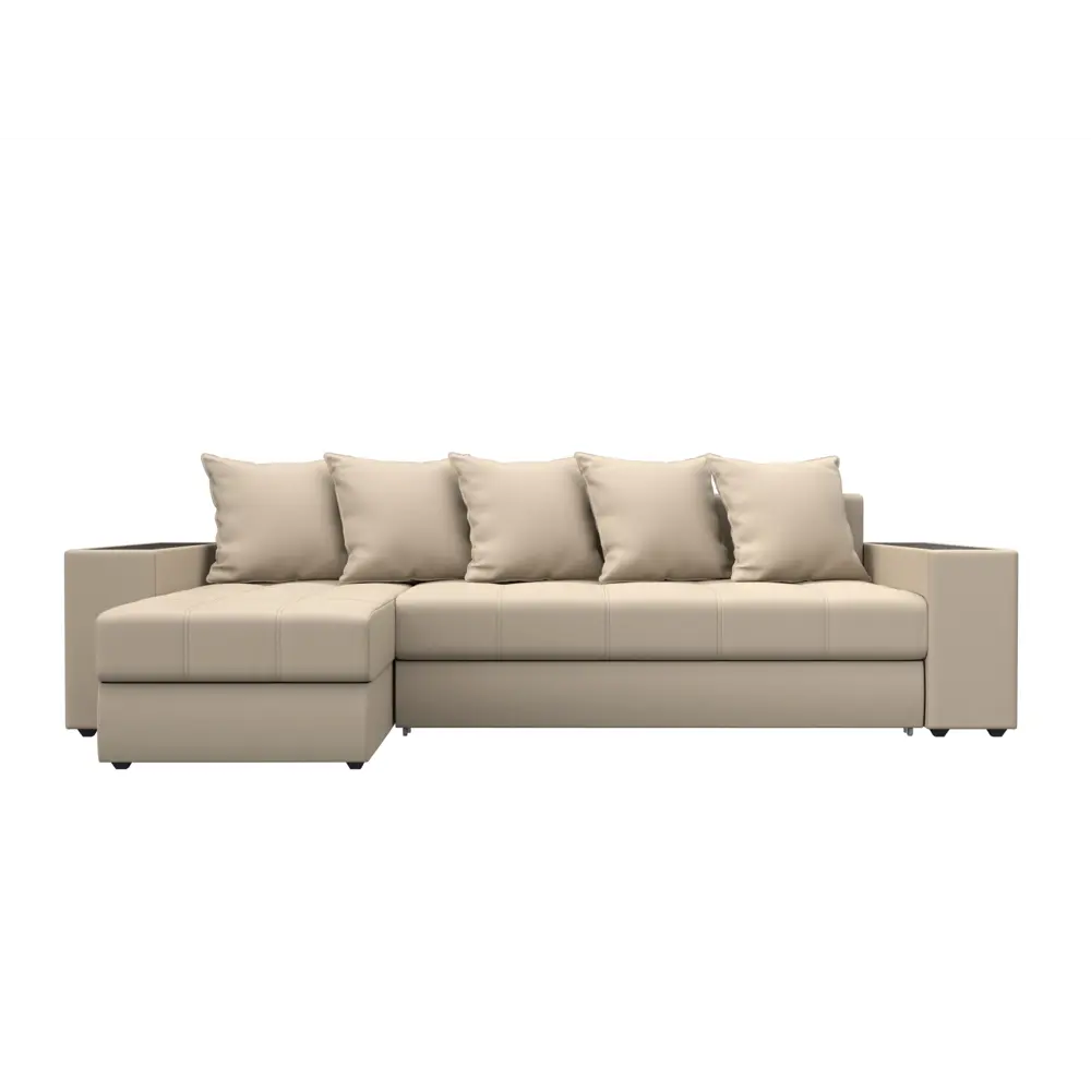 Фото 2 Диван раскладной Лига диванов 29099L_спб 282x90x163 см эко-кожа цвет бежевый Фото 2 Диван раскладной Лига диванов 29099L_спб 282x90x163 см эко-кожа цвет бежевый