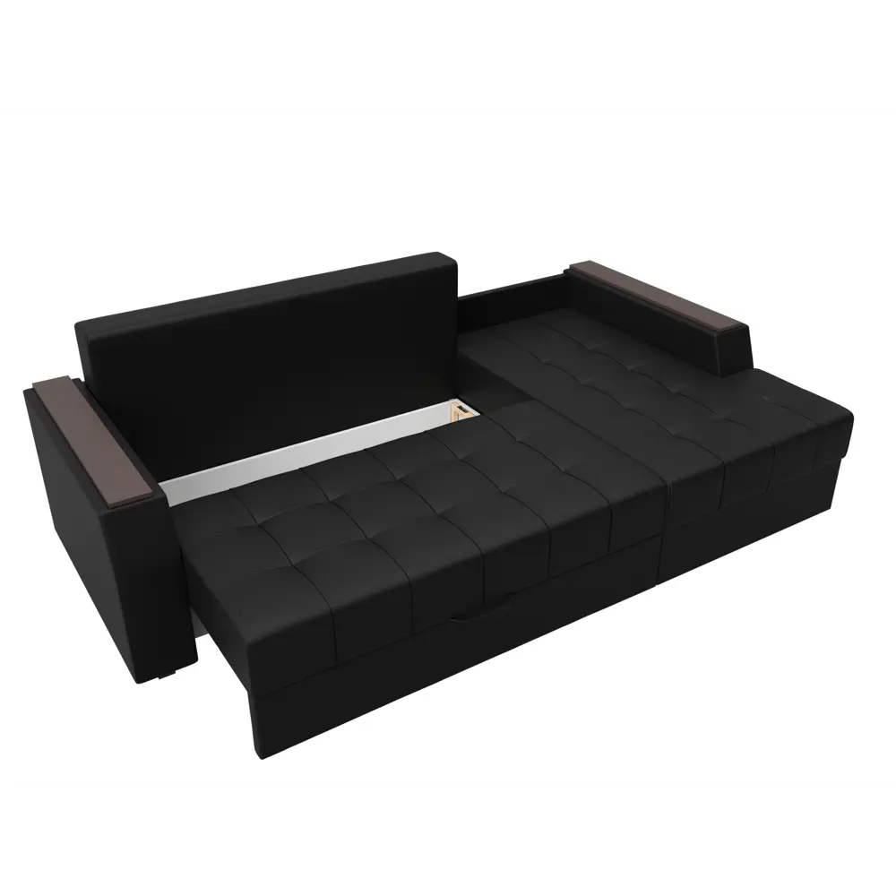 Фото 7 Диван раскладной Лига диванов 28404_спб 247x92x150 см эко-кожа цвет черный Фото 7 Диван раскладной Лига диванов 28404_спб 247x92x150 см эко-кожа цвет черный