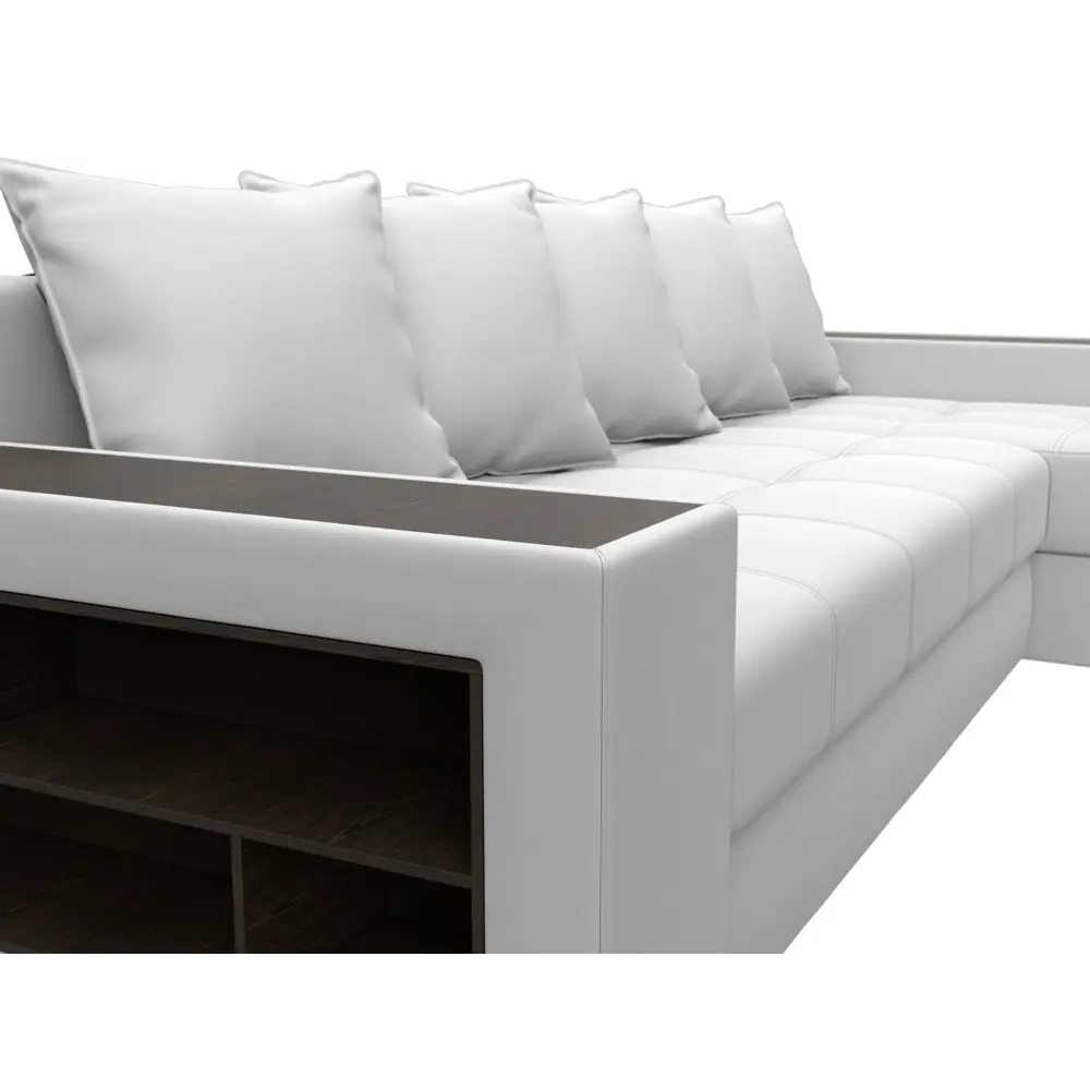 Фото 3 Диван раскладной Лига диванов 29100_спб 282x90x163 см эко-кожа цвет белый Фото 3 Диван раскладной Лига диванов 29100_спб 282x90x163 см эко-кожа цвет белый