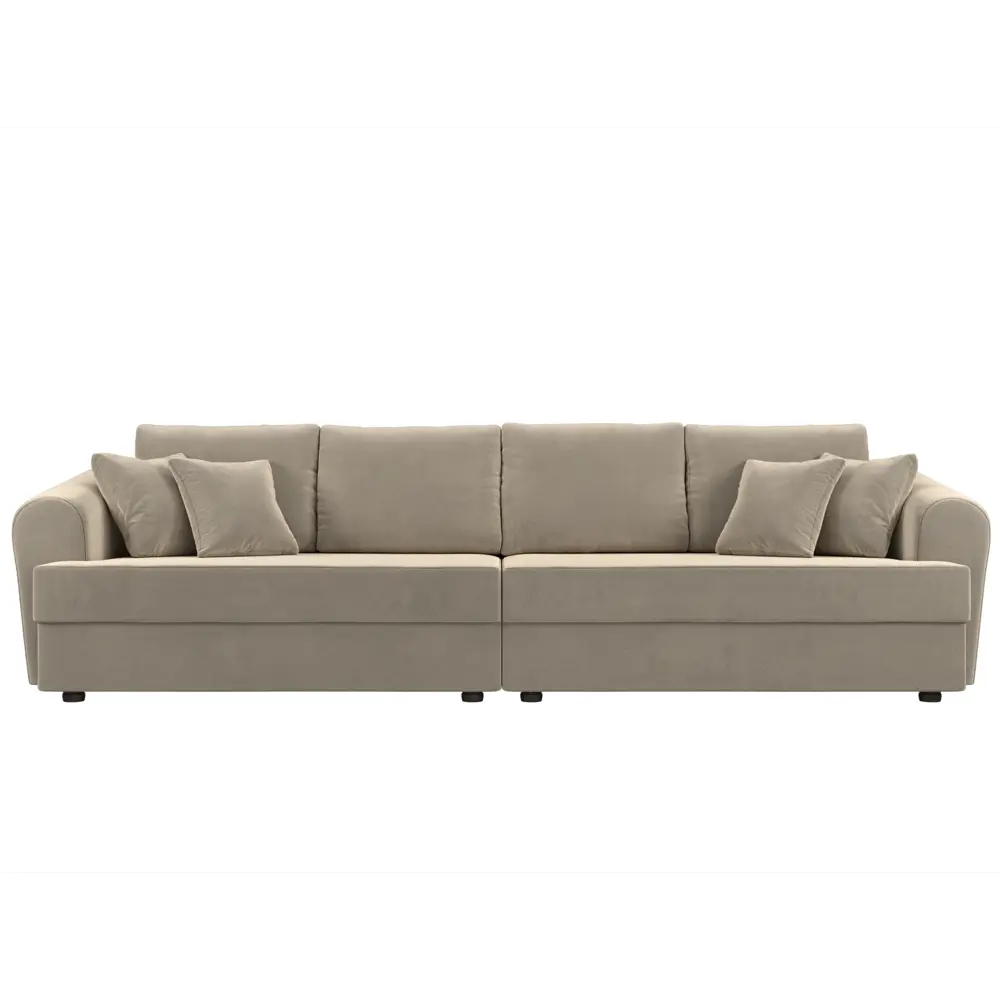 Фото 2 Диван раскладной Лига диванов 320x88x106 см вельвет цвет бежевый Фото 2 Диван раскладной Лига диванов 320x88x106 см вельвет цвет бежевый