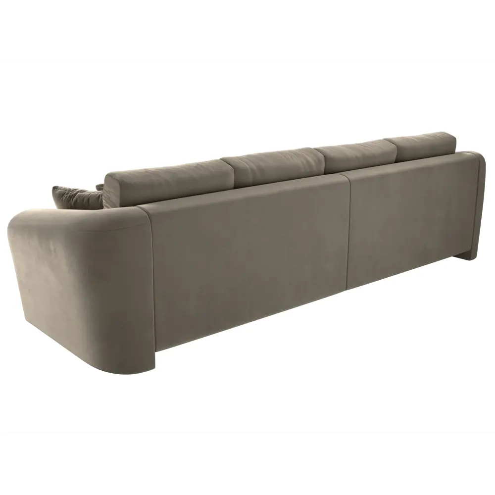 Фото 8 Диван раскладной Лига диванов 320x88x106 см вельвет цвет бежевый Фото 8 Диван раскладной Лига диванов 320x88x106 см вельвет цвет бежевый