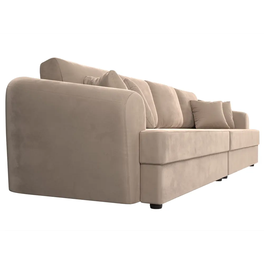 Фото 3 Диван раскладной Лига диванов 320x88x106 см велюр цвет бежевый Фото 3 Диван раскладной Лига диванов 320x88x106 см велюр цвет бежевый