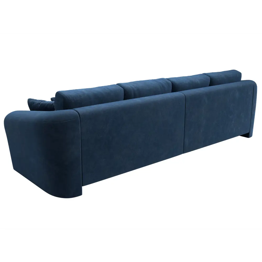 Фото 5 Диван раскладной Лига диванов 320x88x106 см велюр цвет brut 11 синий