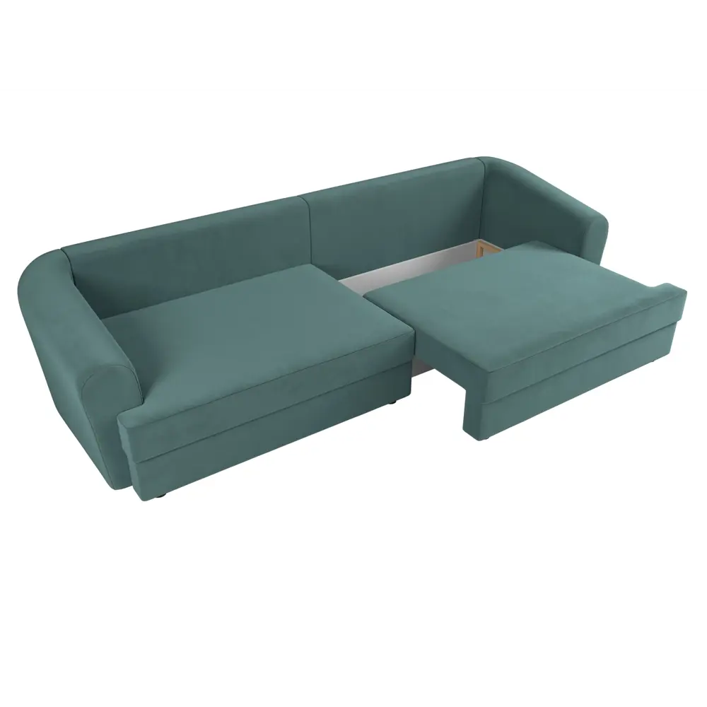 Фото 6 Диван раскладной Лига диванов 320x88x106 см велюр цвет бирюзовый Фото 6 Диван раскладной Лига диванов 320x88x106 см велюр цвет бирюзовый