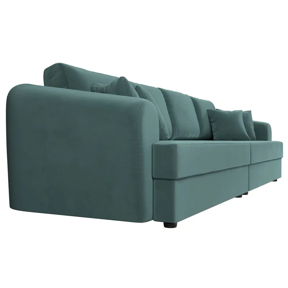 Фото 3 Диван раскладной Лига диванов 320x88x106 см велюр цвет бирюзовый Фото 3 Диван раскладной Лига диванов 320x88x106 см велюр цвет бирюзовый