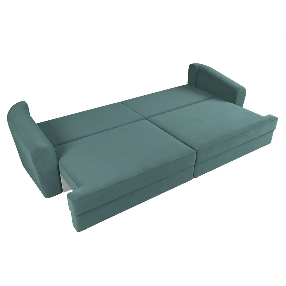 Фото 7 Диван раскладной Лига диванов 320x88x106 см велюр цвет бирюзовый Фото 7 Диван раскладной Лига диванов 320x88x106 см велюр цвет бирюзовый