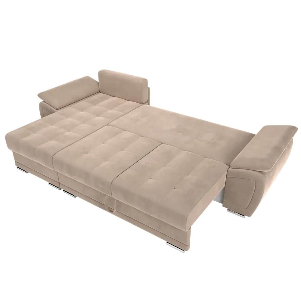 Фото 7 Диван раскладной Лига диванов 109809L_спб 264x74x147 см велюр цвет бежевый Фото 7 Диван раскладной Лига диванов 109809L_спб 264x74x147 см велюр цвет бежевый