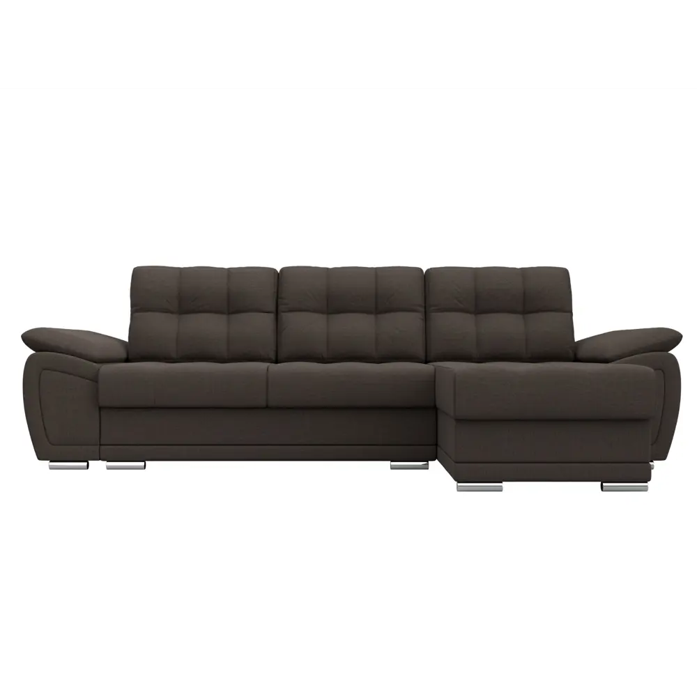 Фото 2 Диван раскладной Лига диванов 124773_спб 264x74x147 см рогожка цвет амур 05 коричневый Фото 2 Диван раскладной Лига диванов 124773_спб 264x74x147 см рогожка цвет амур 05 коричневый